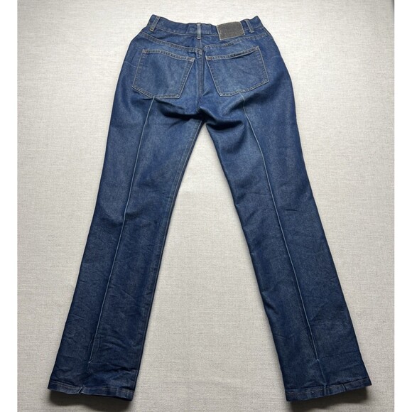 VINTAGE Guess Jeans Womens 28? Dark Blue High Rise Straight Denim Made in USA - Picture 12 of 12